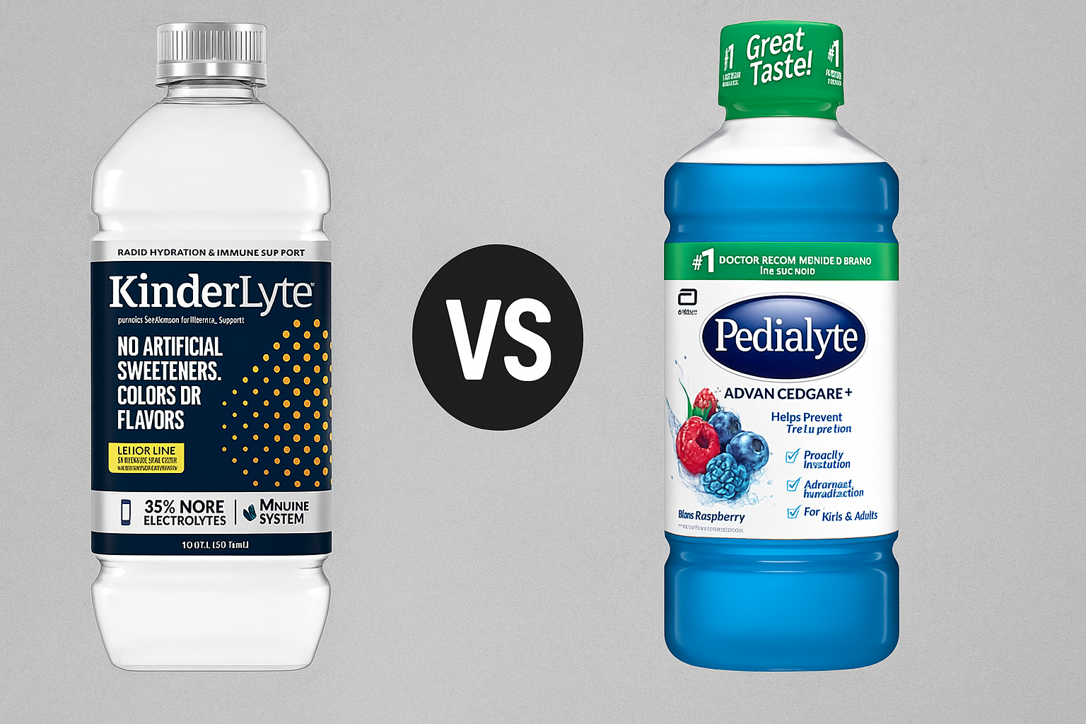 Kinderlyte vs Pedialyte