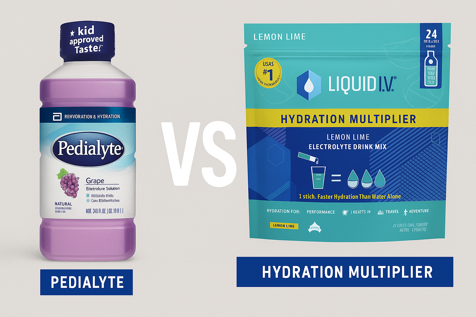 Pedialyte vs. Liquid IV