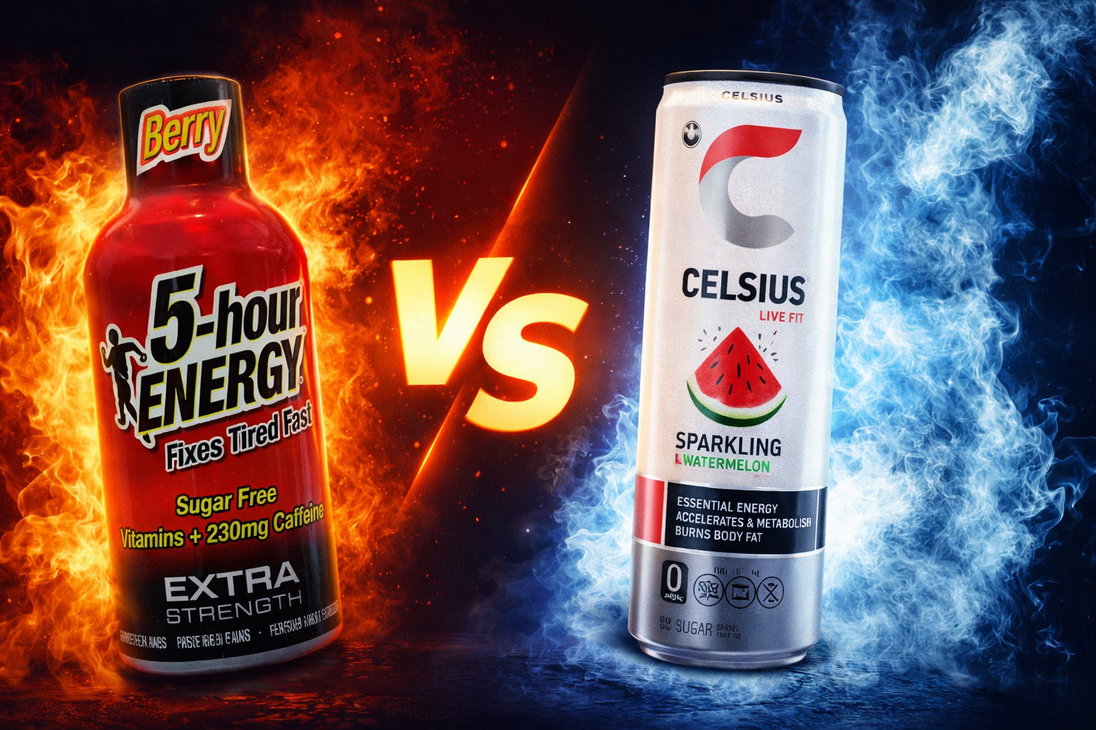 5-Hour Energy vs CELSIUS