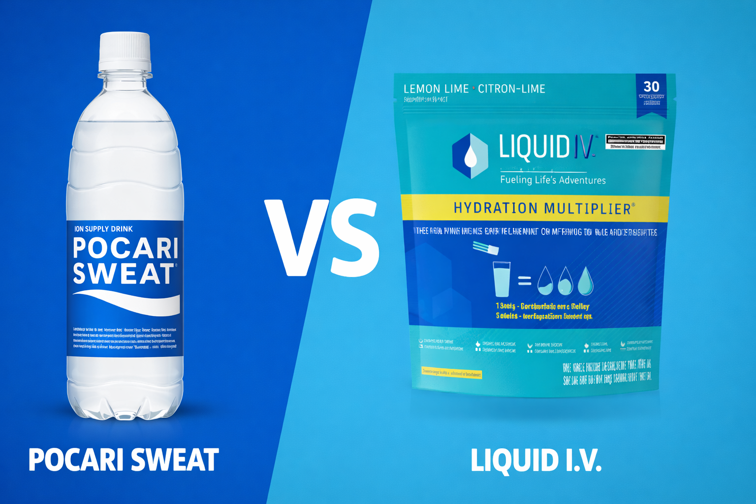 Pocari Sweat vs Liquid IV