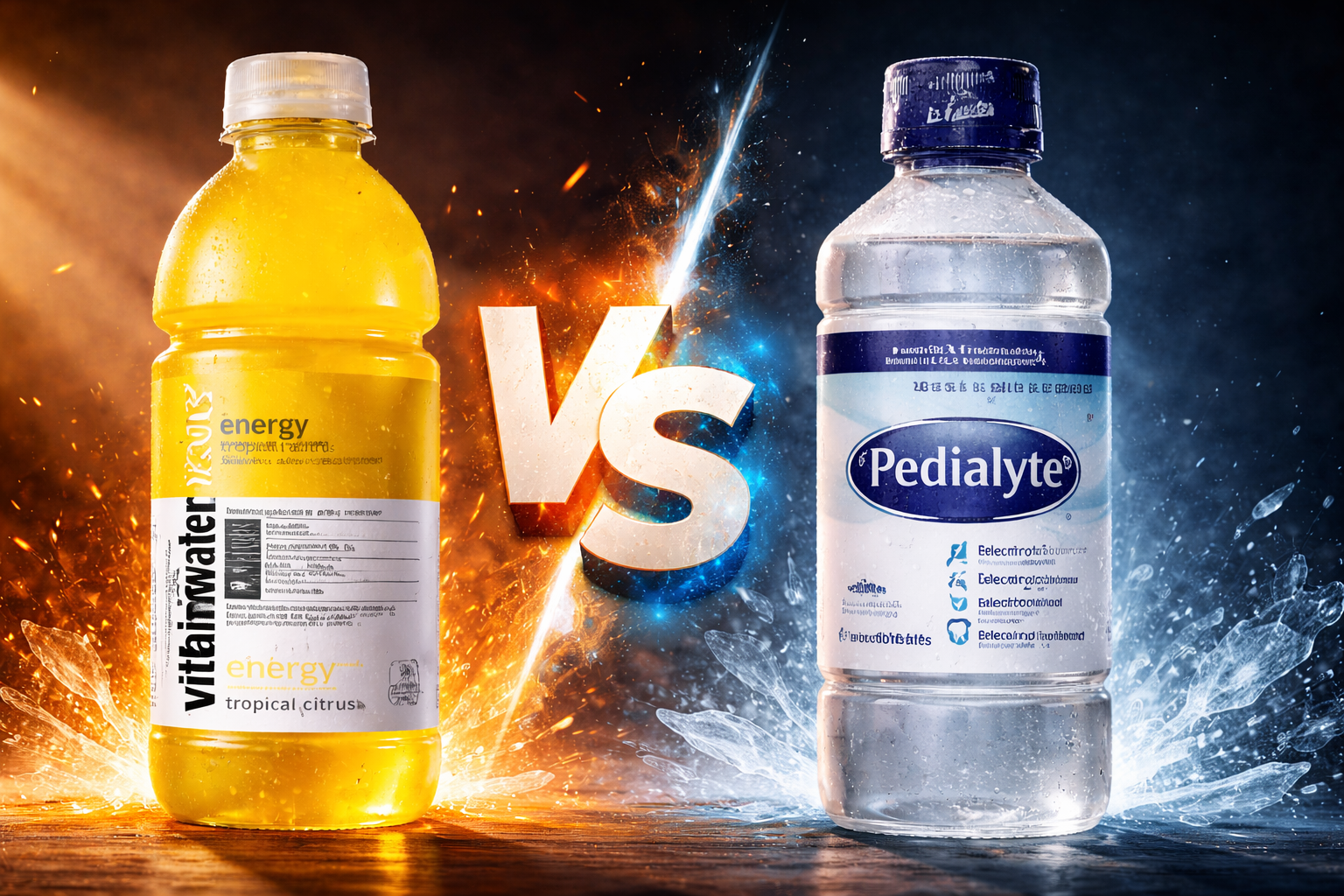 Vitamin Water vs Pedialyte